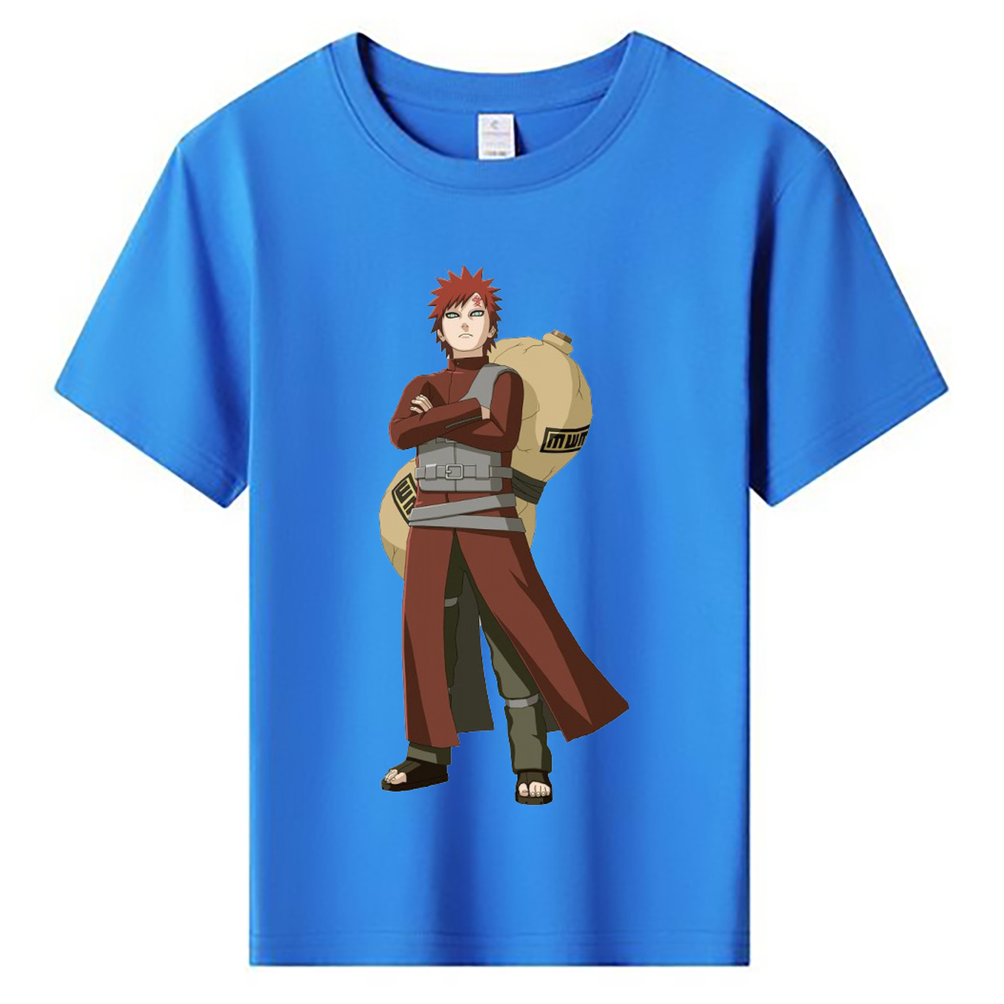 （画像用） NARUTO -ナルト- ガアラ Gaara 綿100％キッズTシャツ（フロントプリント）